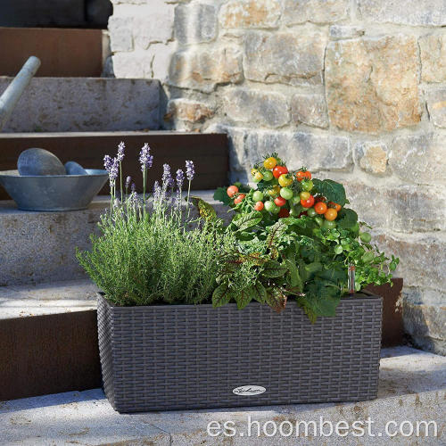 Caja de paleta de plantación para balcón de patio